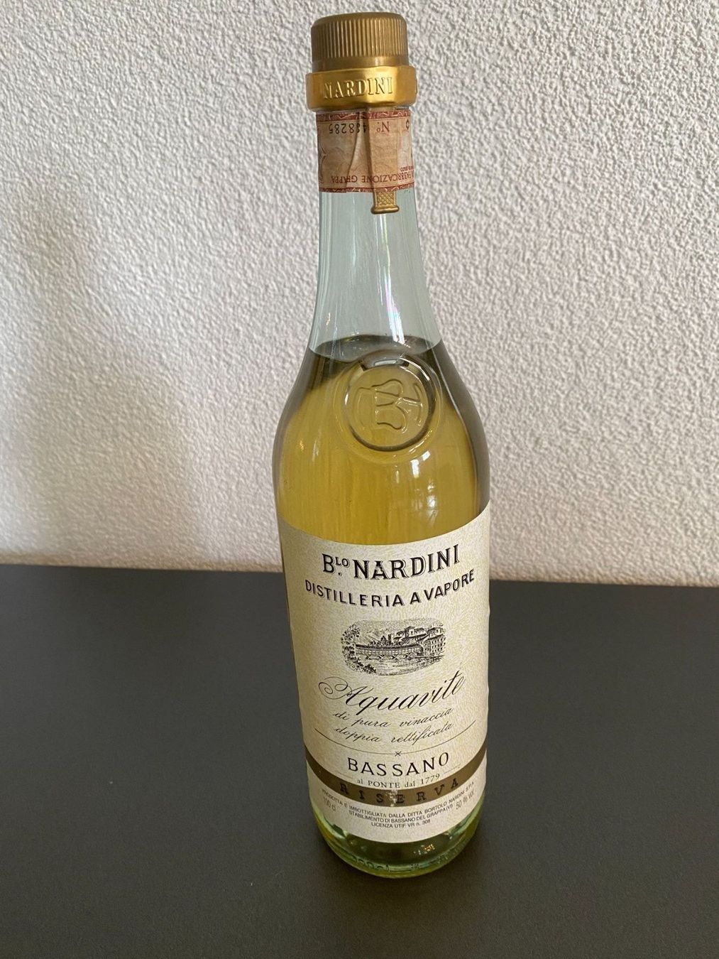 Nardini Spirituosen: Nardini Grappa Bassano Riserva 100cl,50% – Neu und originalverpackt aus Muri b. Bern von Eventverkauf