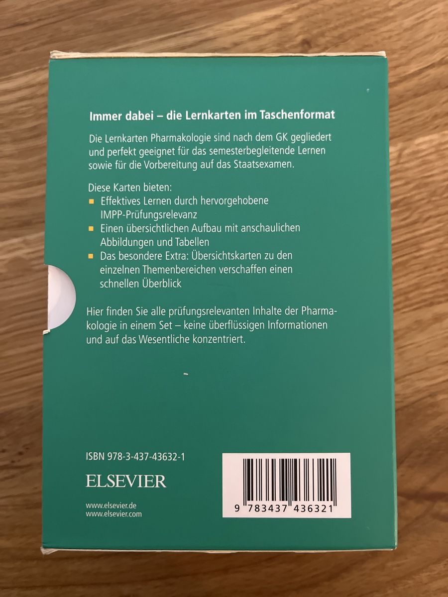 Altro materiale scolastico: Lernkarten Pharmakologie – Usato da Meilen venduto da Harley. 2