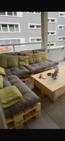 Europaletten mit Sitzkissen