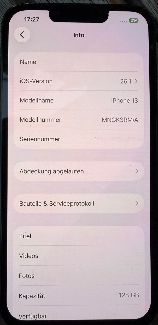 Apple Handys / Smartphones: iPhone 13 – Gebraucht aus Zürich von alskdjfhg 3