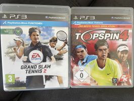 PS3 Grand Slam Tennis 2 + Top Spin 4 - Tennis Spiele