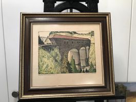 GILSI FRITZ 1878-1961 alte Brücke Hundwilertobel