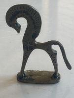 Kleine Pferdefigur Metall antik Dekoration Sammlerstück(S16)