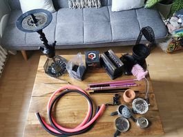 Shisha mit sehr viel Zubehör