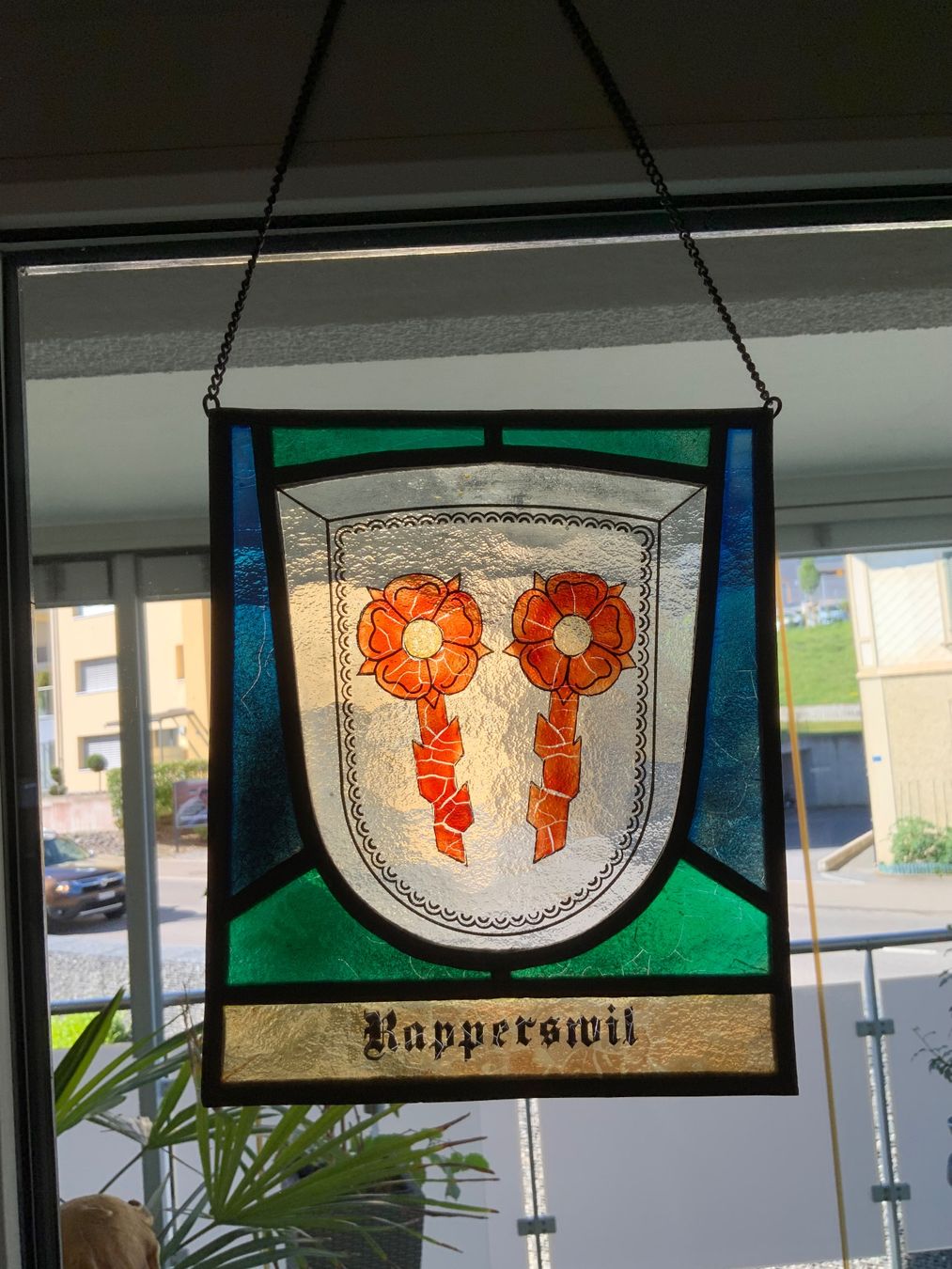 Altro in Antiquarato & Arte: Wappenschild Rapperswil Glas – Usato da Schübelbach venduto da Hecht11. 1