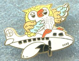 UBS  Eule  mit Flugzeug