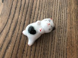 Essstäbchen Besteck Halter Katze Tischdekoration Keramik