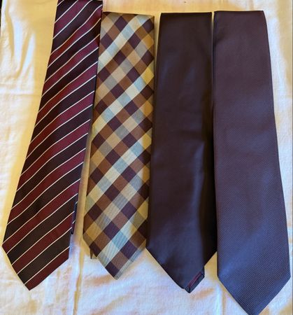 Set 4x cravatte di seta (vendita anche singole)