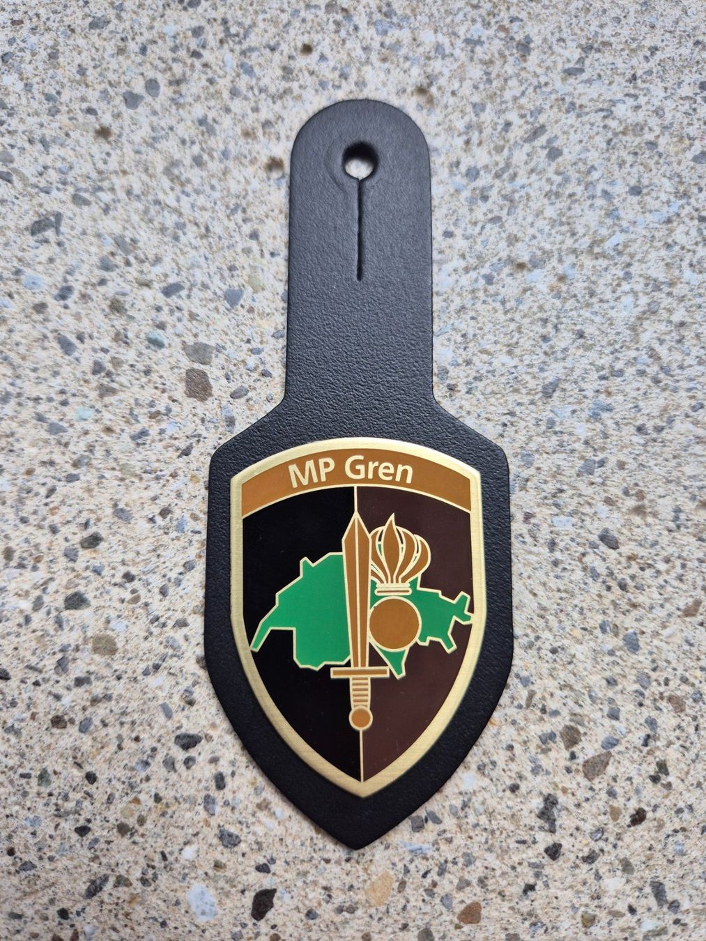 Schweizer Armee Placchette & Badge: *** Brustanhänger MP Grenadier *** – Nuovo e nell'imballaggio originale da Riedholz venduto da fr_sIruP 1