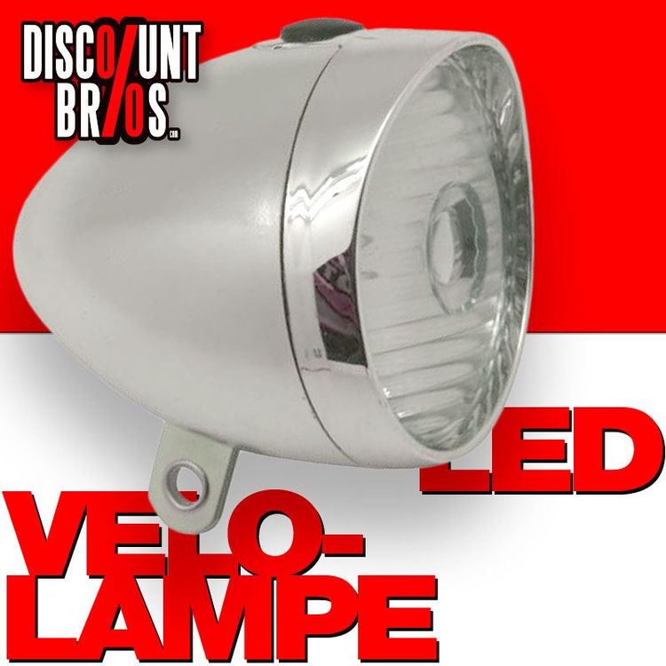 Retro Fahrradlicht Von Remingtape - Chrom LED Frontscheinwerfer Im Vintage-Design