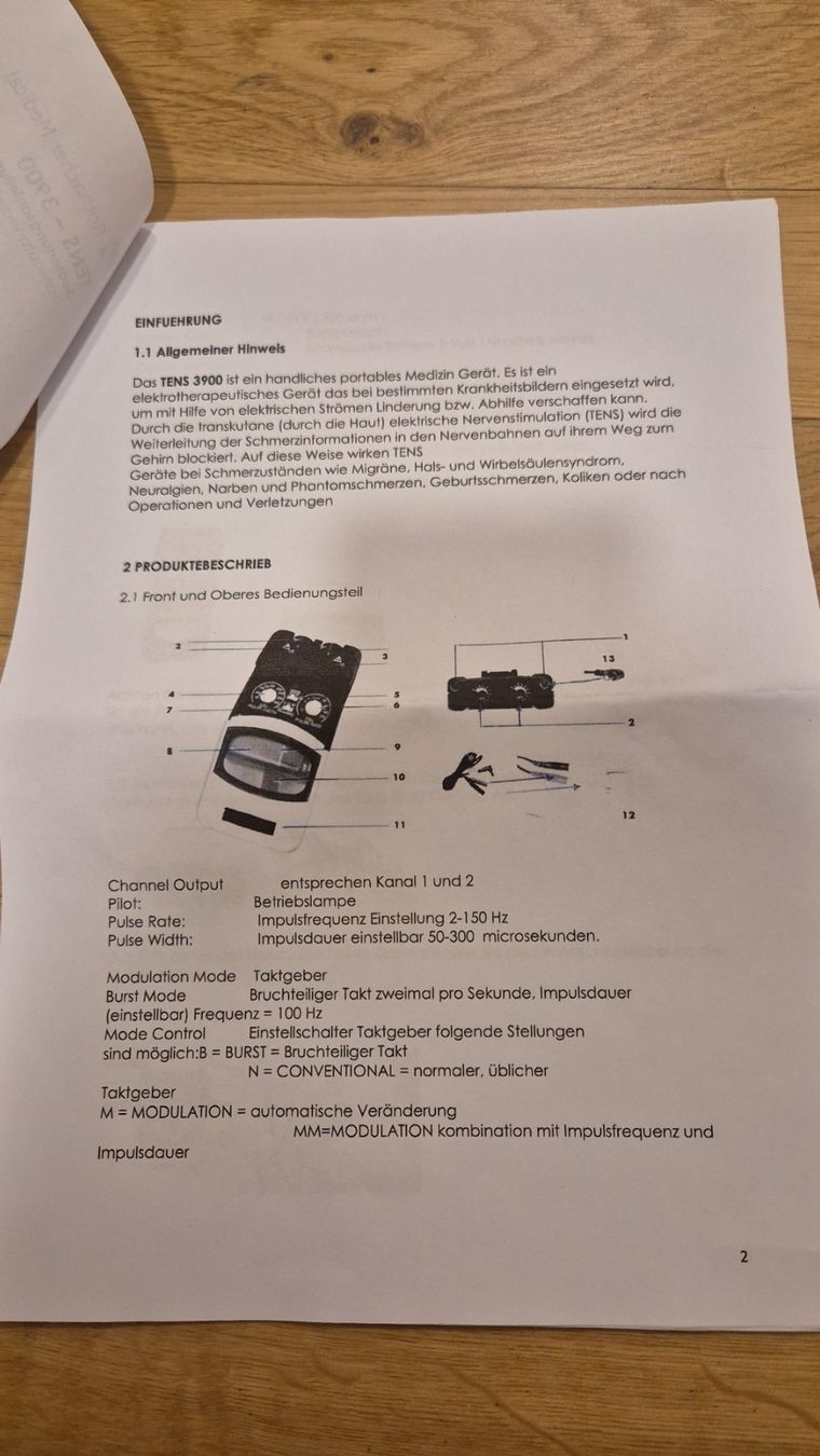 Medizinische Geräte: Precision TENS 3900 - Elektrostimulation gegen Schmerzen – Neu (gemäss Beschreibung) aus Bitsch von cka_6hff 5