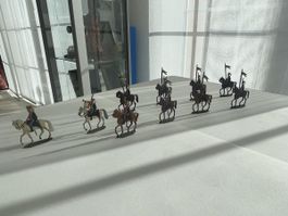 Zinnfigur-Set historische Reiter-Armeefiguren