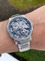 Arnold & Son Nebula, Stahl/Kautschuk/Leder Bänder