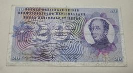 Suisse 20 Fr. 07.02.1974 Serie 102 Q