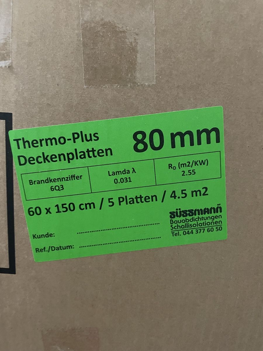 Piatti di portata: Deckenplatten Weber thermo plus – Nuovo e nell'imballaggio originale da Lengnau BE venduto da d_fernandez 2