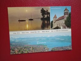 AK Zürichsee mehrbildrig mit Koordinaten