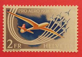 F46, Flugpostmarke,  25 Jahr Pro Aero postfrisch Kt. 5.-