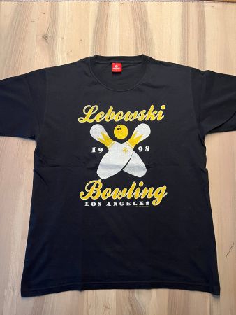 T-Shirt Lebowski Bowling schwarz Grösse L