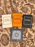 4 Modebücher Louis Vuitton Hermes Chanel Bvlgari