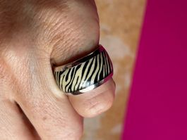 Silberring Zebra (52)