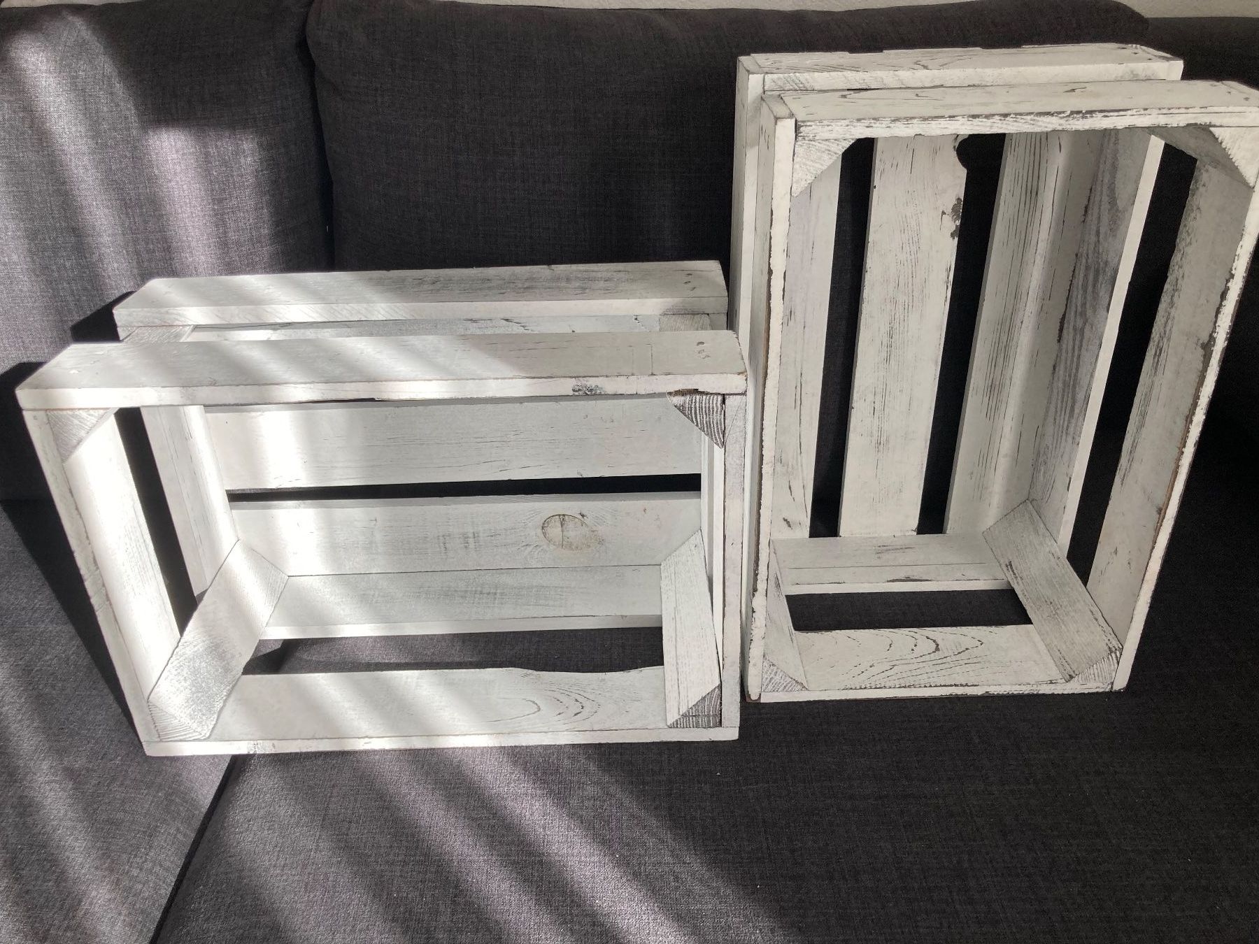 Casse di trasporto: Set: 2 Stück Harasse, shabby style – Usato da Samedan venduto da chickenrun01
