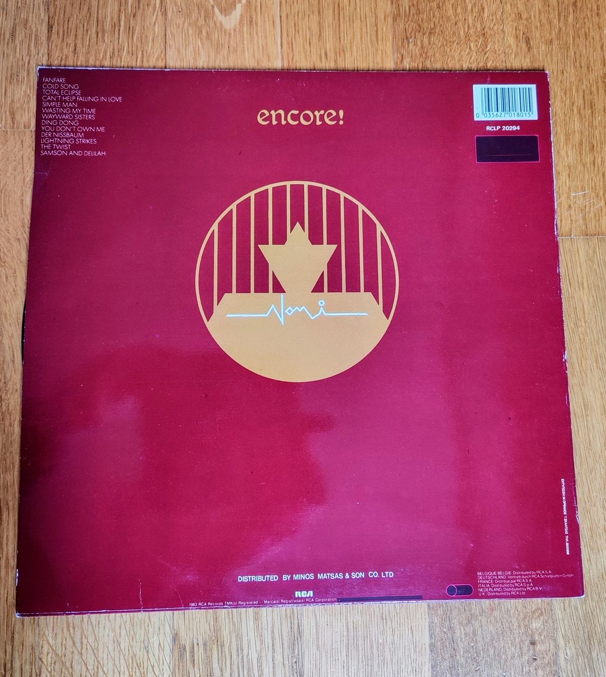Dischi in vinile: Klaus Nomi LP - RCLP 20294 – Usato da Carouge GE venduto da for_8yym 1