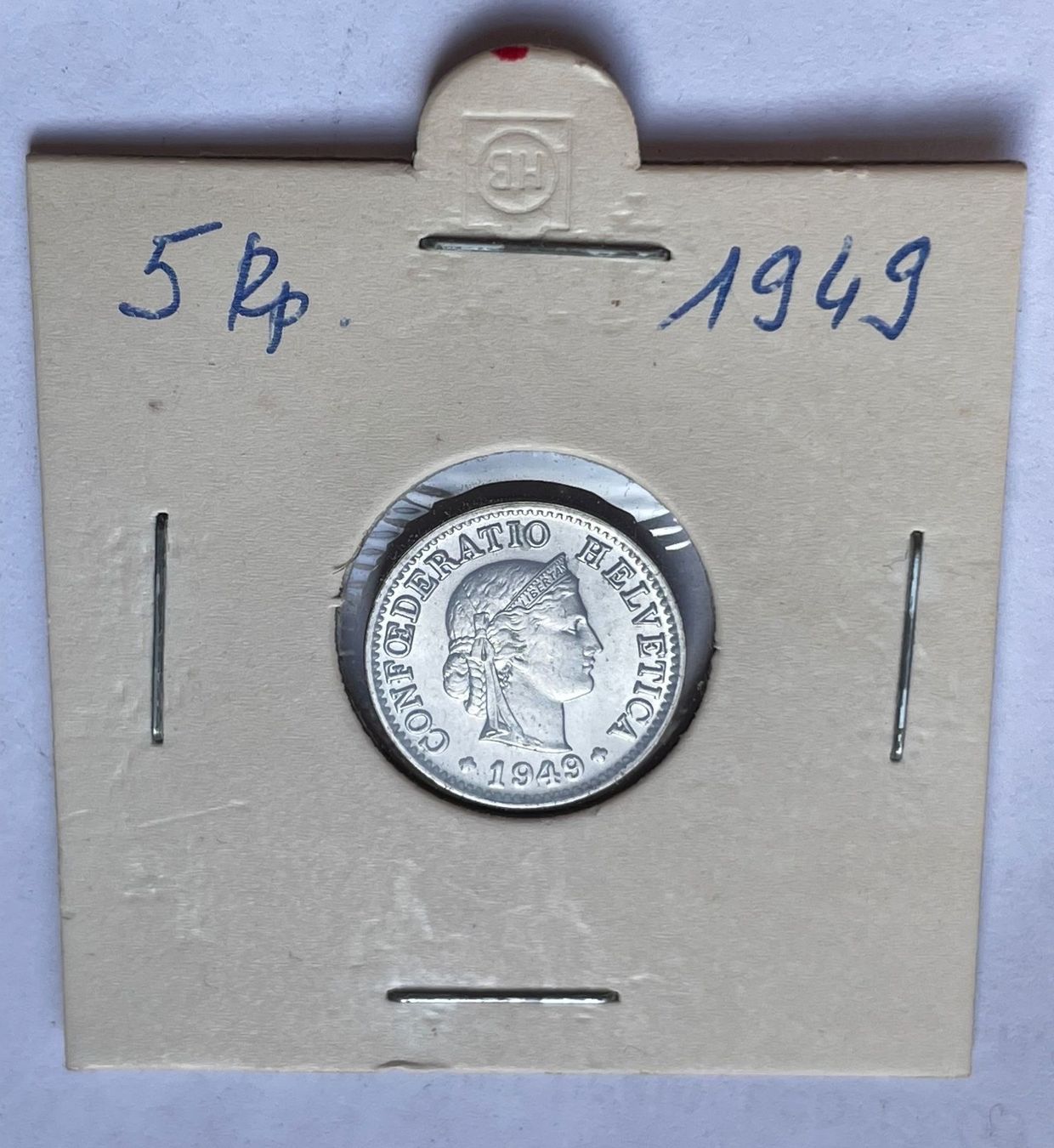 Tutti le monete: Top Zustand 5 Rappen 1948 + 1949 – Nuovo (secondo la descrizione) da Baar venduto da bricksandmore 4