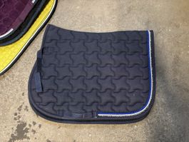 Schabracke, Felix Bühler, dunkel blau mit Strass