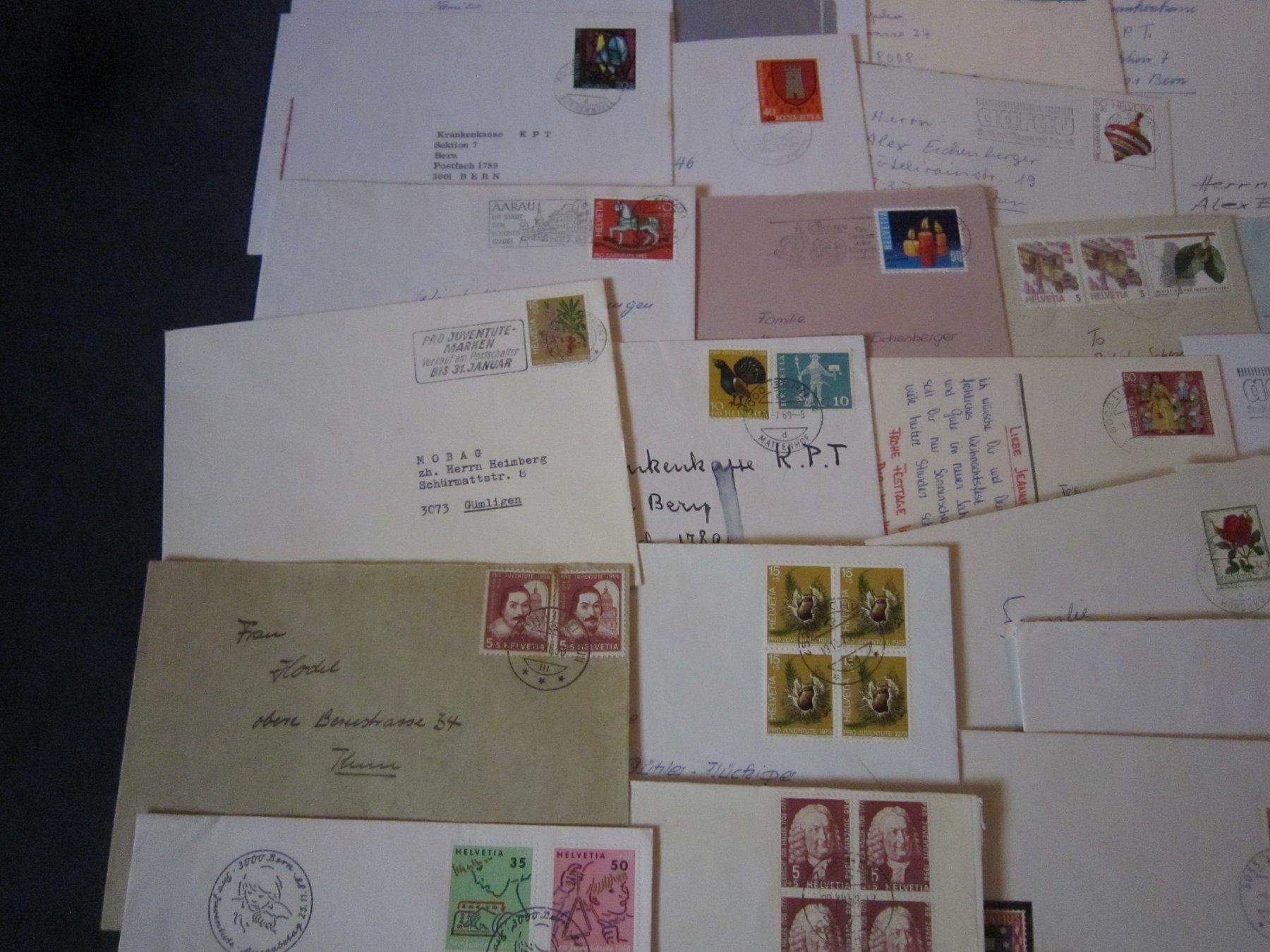 Tutti i francobolli: V1 kleine Sammlung Pro Juventute – Usato da Giubiasco venduto da sal_9j6w 2