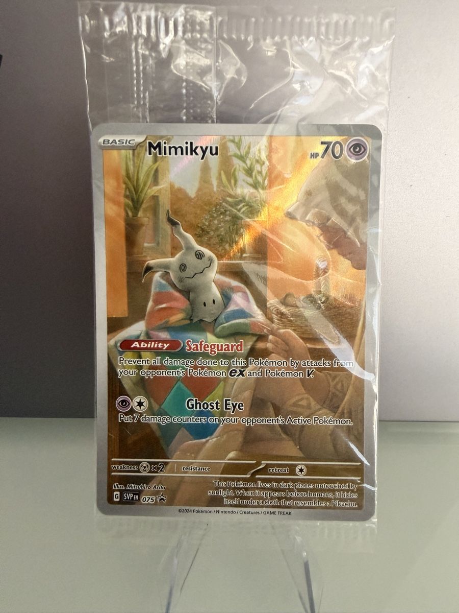 Pokémon Carte collezionabili: Mimikyu SVP EN 075 - promo – Nuovo e nell'imballaggio originale da Locarno venduto da mar_z75x