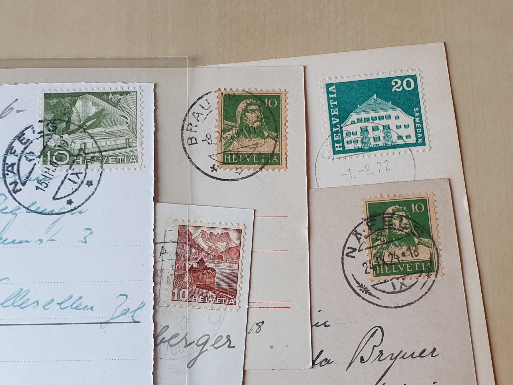 Cartoline postali: 9 x Karten Glarus ab 1924 – Usato da Stansstad venduto da collectorsshop 7