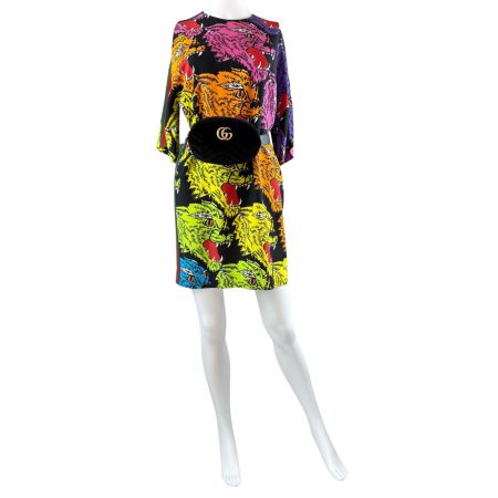 Gucci Kleid mit Tiger Print, Gr. IT 40 (EU 36), top Zustand!