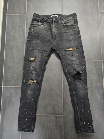 Zara Jeans Gr 42 (EUR) distressed Look, paint Splatter 🎨 So