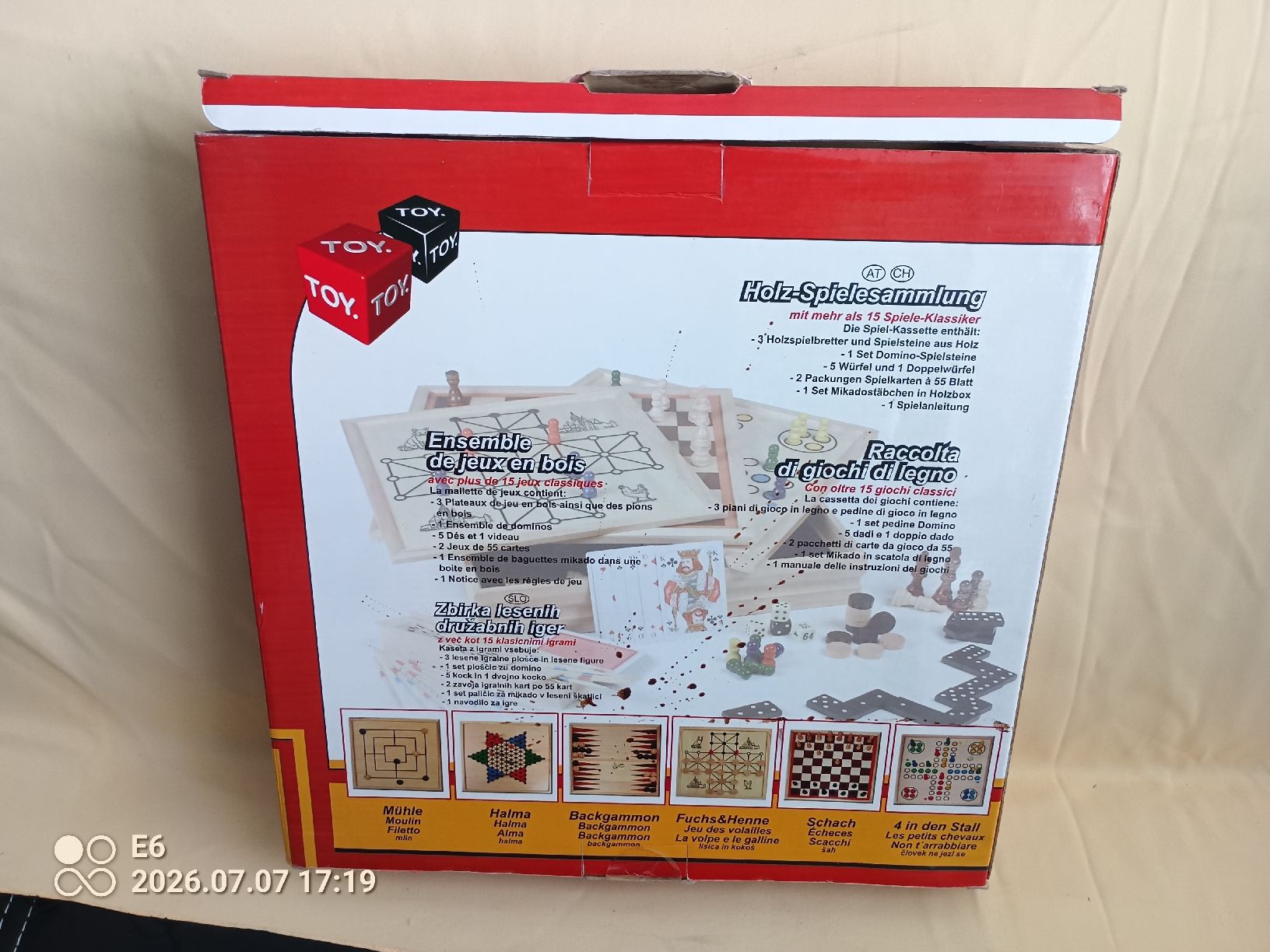 Spiele: Holz-Brettspiele – Neu und originalverpackt aus Zürich von Mitzi6 2