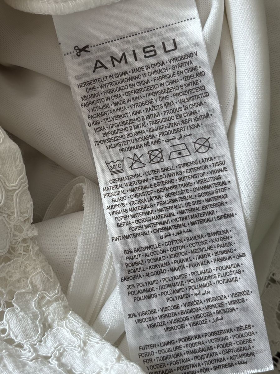 Tute: AMISU Jumpsuit weiss Spitze | Grösse 36 – Usato da Winterthur venduto da art_5l9v 4