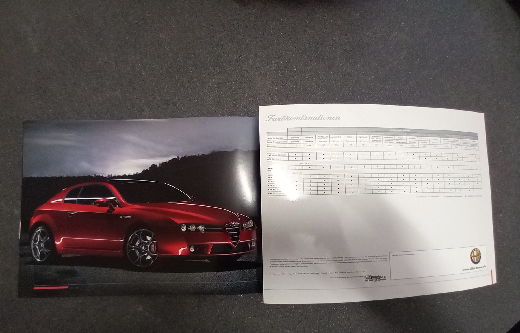 Alfa Romeo Dokumente: ALFA ROMEO 159 BRERA PROSPEKT – Gebraucht aus Sirnach von agm_mv57 2