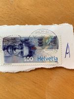 Schweizer Briefmarke 100 Helvetia, Zintzmeyer, Top Zustand!