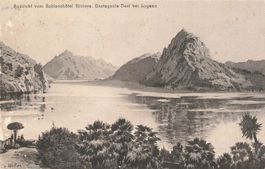 Aussichf vom schlosshofel riviera castagnola Dorf Lugano