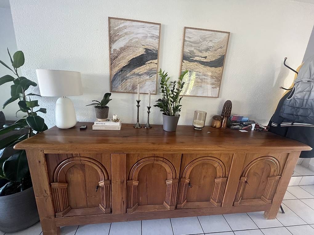 Credenze: Buffet en bois massif – Usato da Fontaines NE venduto da nat_mp8p