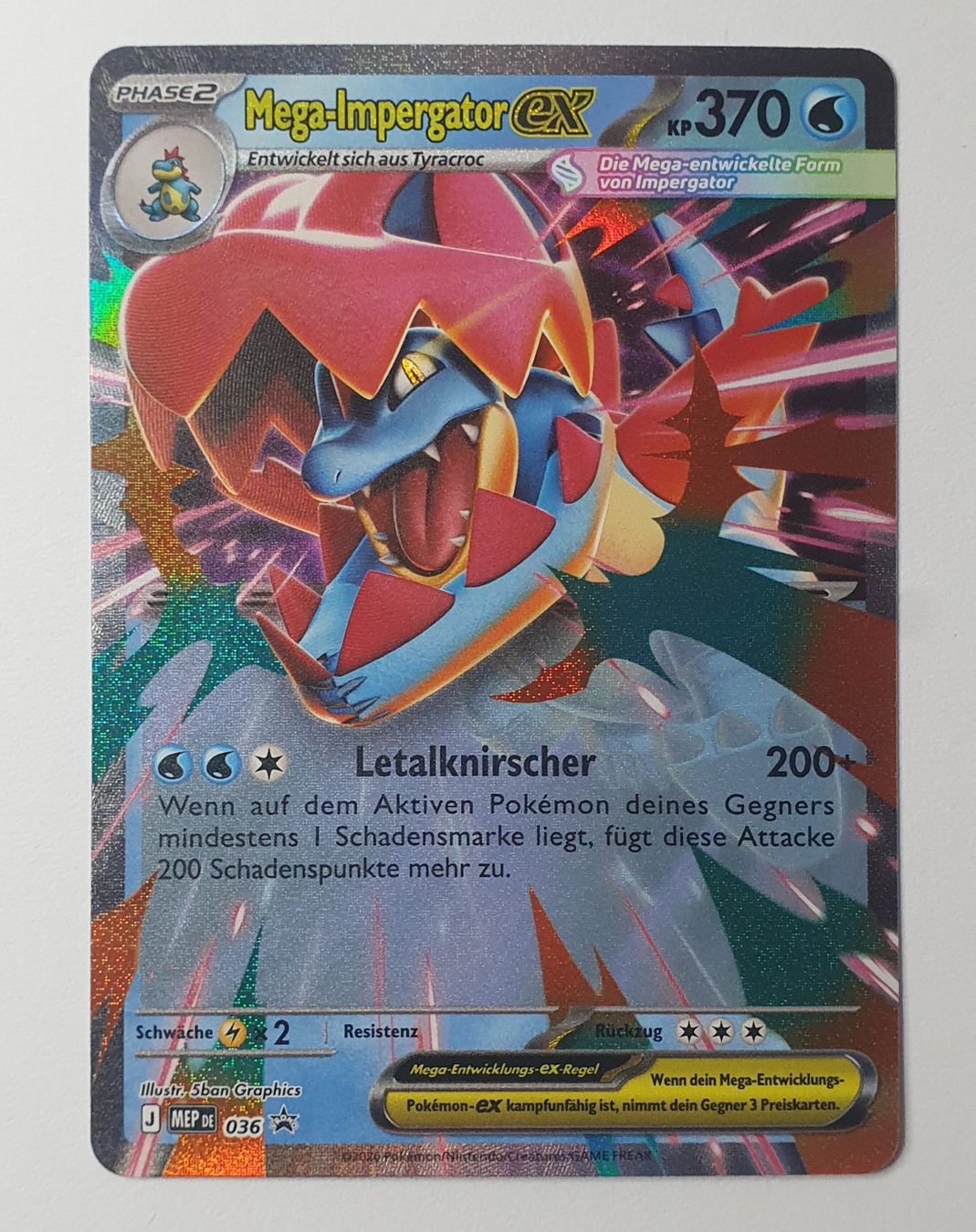 Pokémon Carte collezionabili: Mega Impergator ex - Mega Evolution Promo 036 - Pokémon (NM) – Nuovo (secondo la descrizione) da Gross venduto da ArcanaGameshop