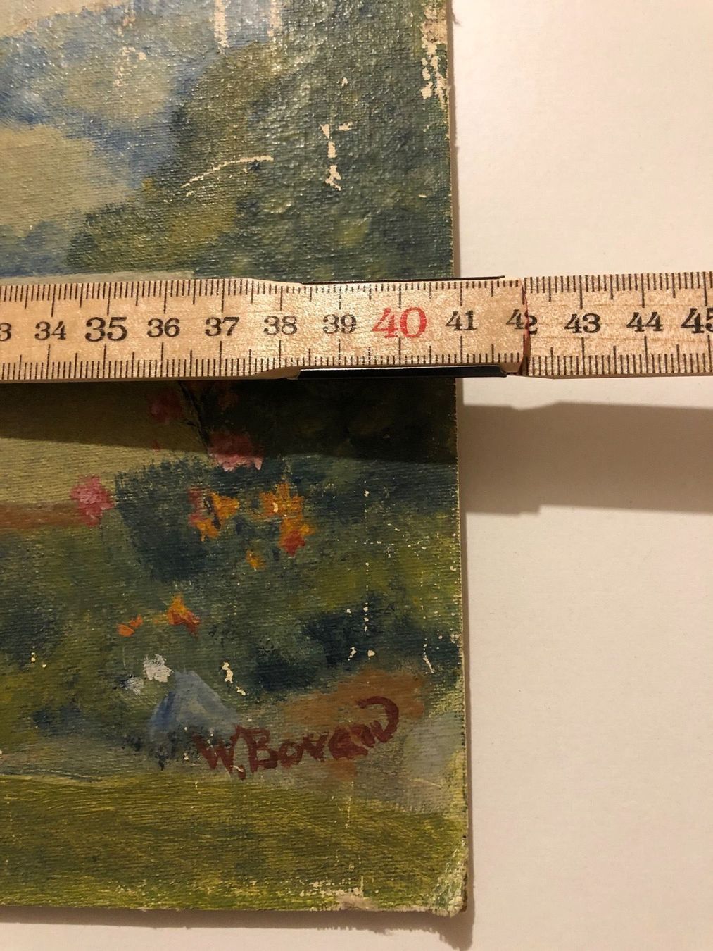 Dipinti: W. Bovard Landschaftsgemälde mit Gebäude – Usato da Hirzel venduto da pjn_d7xp 6