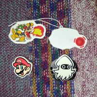 Kinder Joy Super Mario Set , Mario, Bowser, Tintenfisch