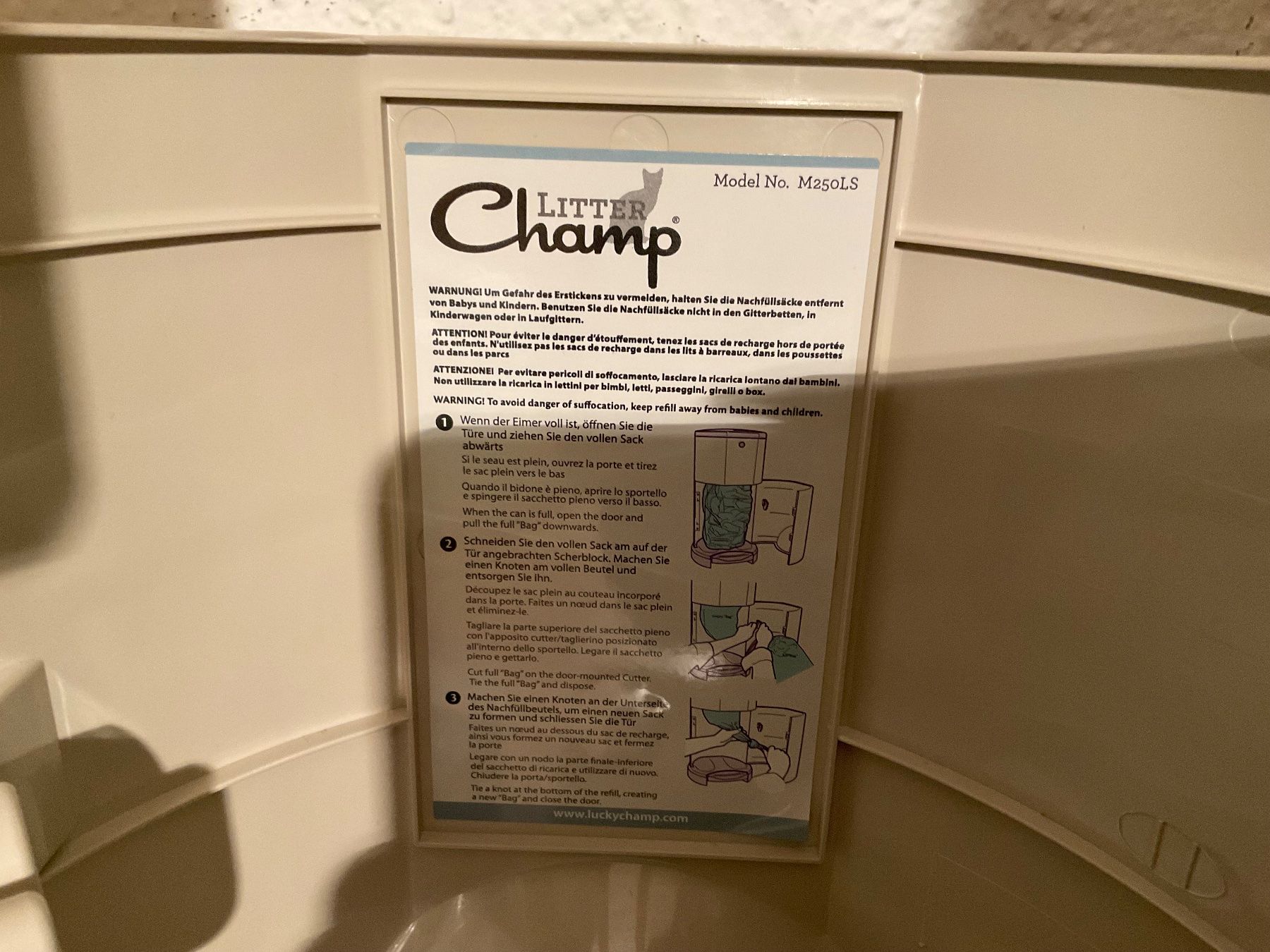 Cestini per rifiuti: Litter Champ Katzenstreu Eimer mit Zubehör – Usato da Zürich venduto da spiamlolneec 7