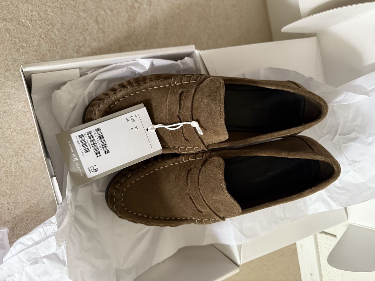 H&M Scarpe da donna: Leather loafers H&M Premium Quality, Gr. 37 – Nuovo (secondo la descrizione) da Zürich venduto da Restesindsuess 1