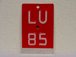 LU 85 VELONUMMER - FAHRRADSCHILD