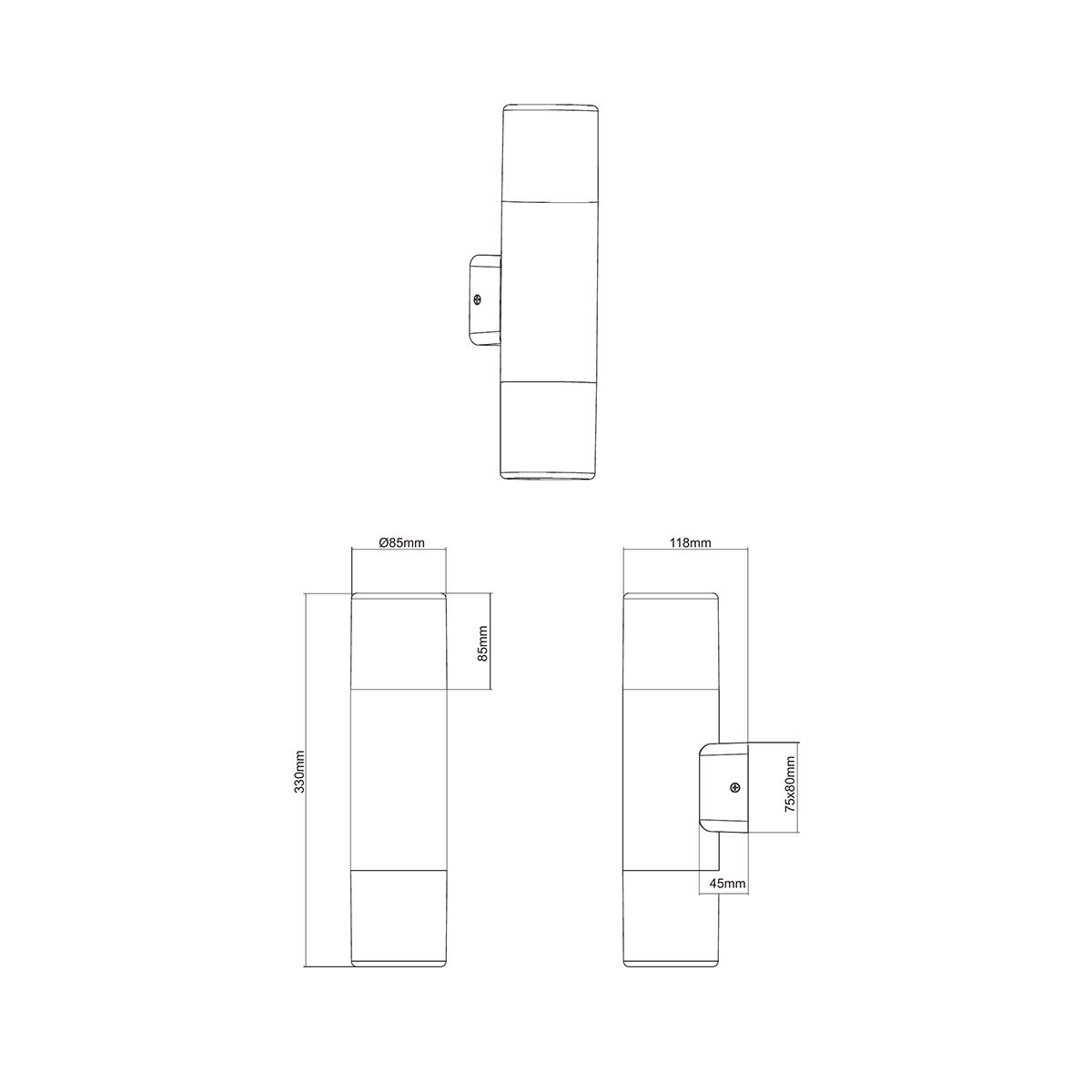 Lampade: Aussen Wandleuchte, Schwarz, IP44 – Nuovo (secondo la descrizione) da Kreuzlingen venduto da Smart-Light 9