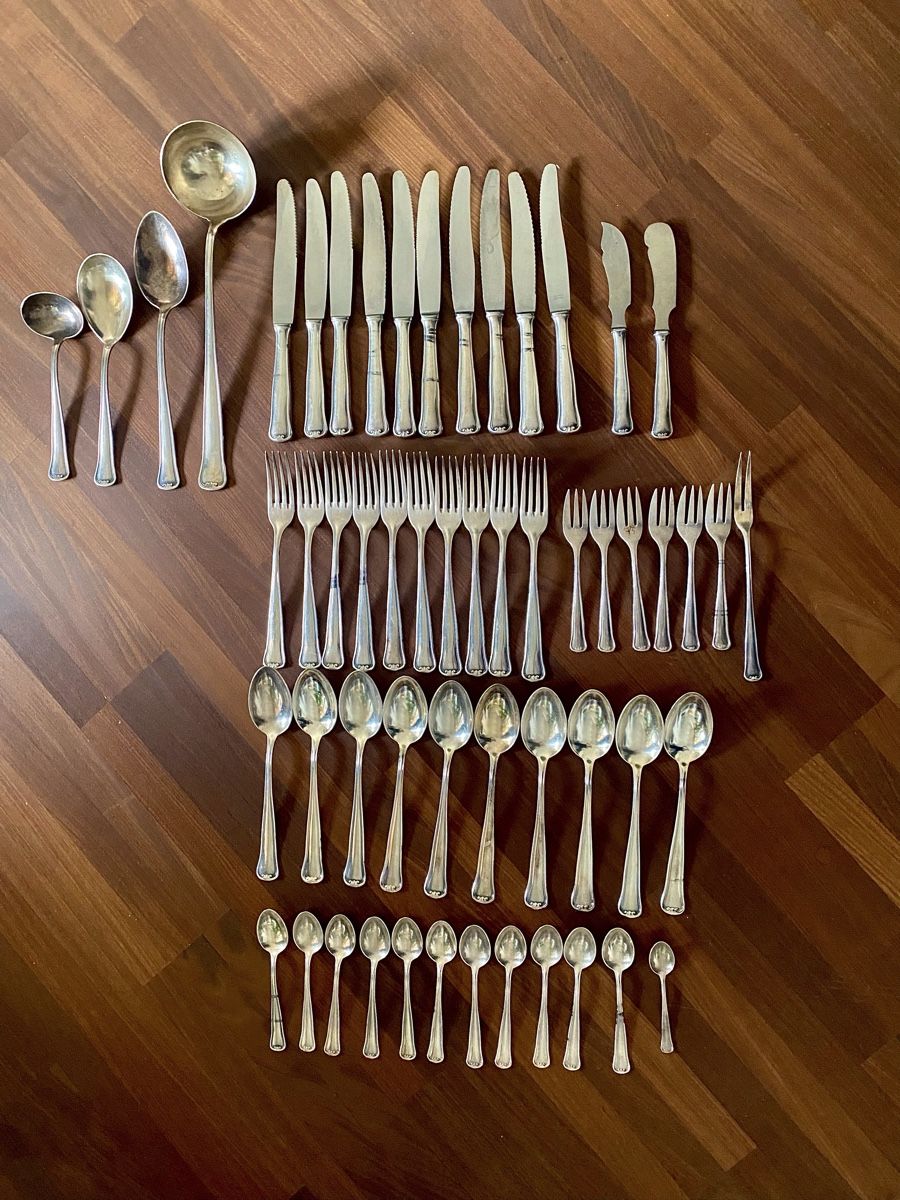 Set di posate: Silberbesteck 51 Teilig G.R.90 – Usato da Uitikon Waldegg venduto da 05atzgi