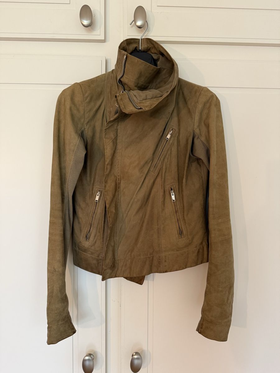 Rick Owens Giacche: Lederjacke von Rick Owens – Usato da St. Gallen venduto da calendula123