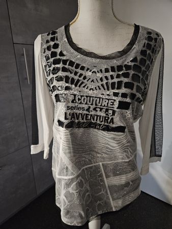 Sportalm Damen Shirt L'AVVENTURA Grösse 40 weiss schwarz