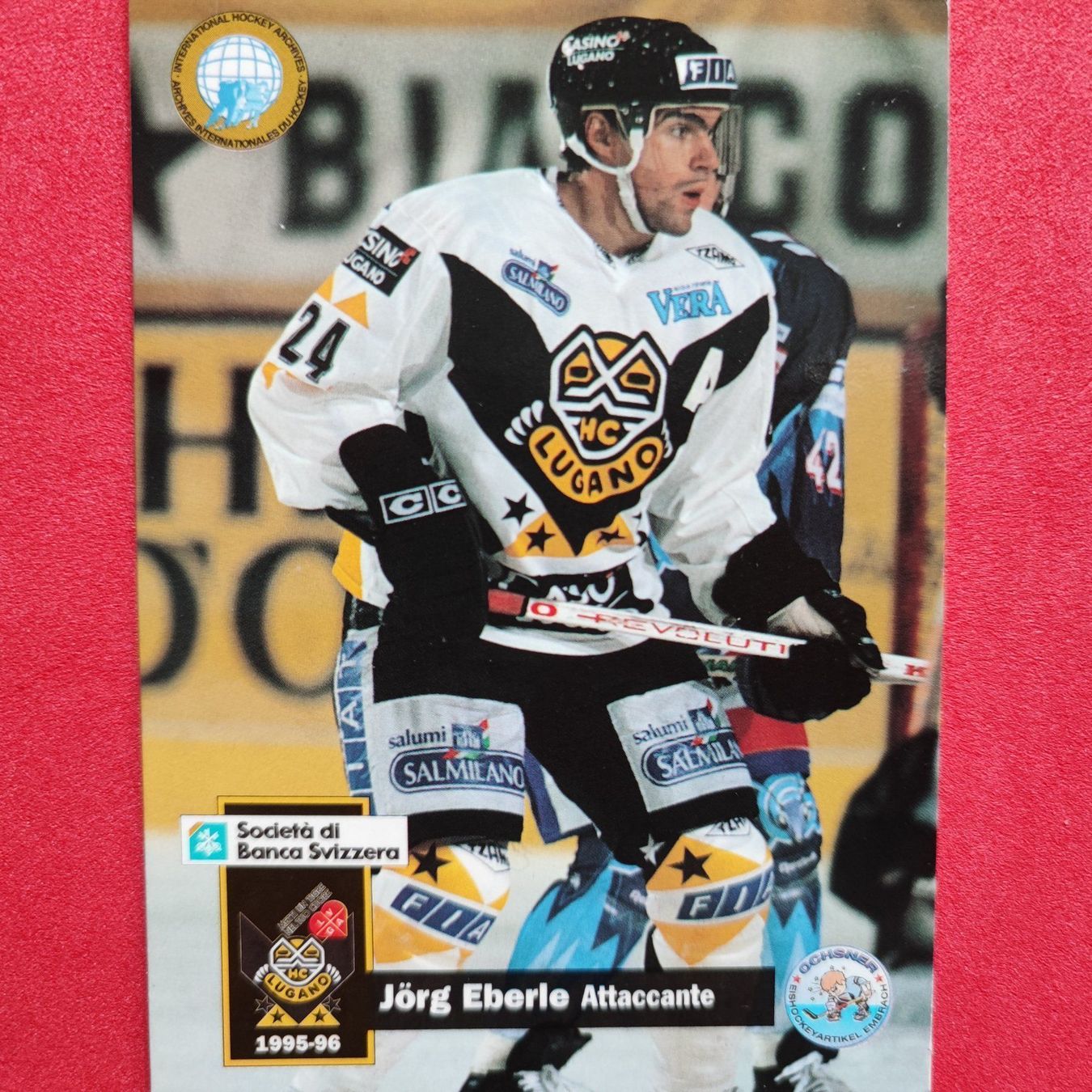 Carte collezionabili: Jörg Eberle - HC LUGANO - 1995/96 – Usato da Dübendorf venduto da kb86_MOVIE